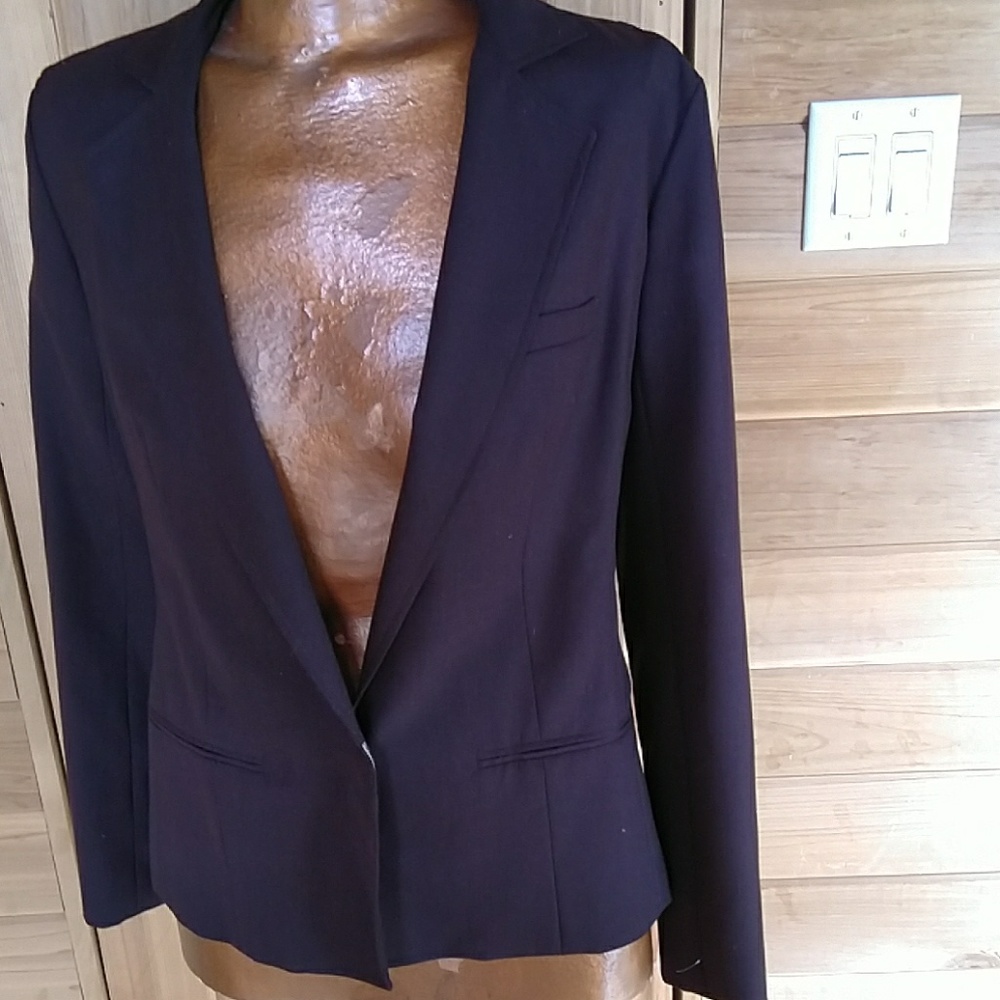 CLOSET CLOSING: Vintage couture NWOT Roland Mouret blazer, brown wool,